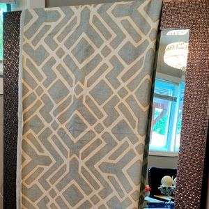 Pottery Barn linen drapery panels